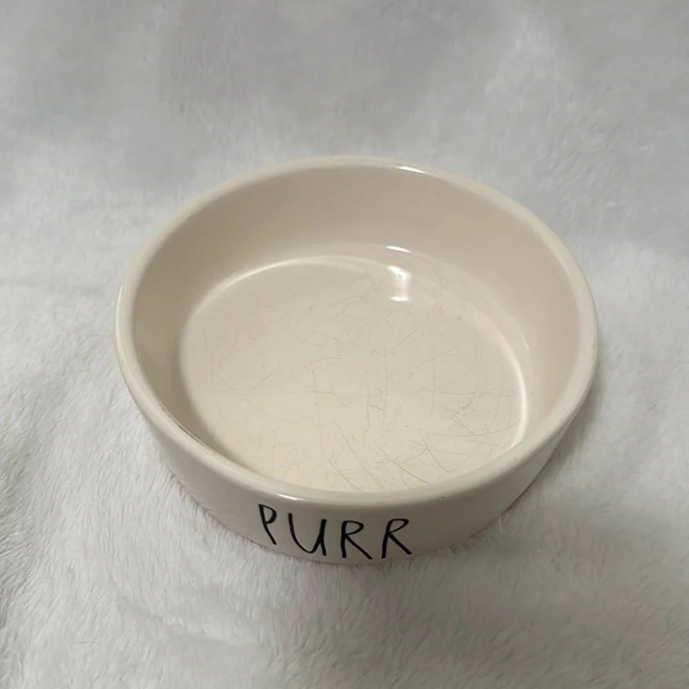 “Purr” Small Pet Bowl - Rae Dunn Artisan Collection by Magenta (2 of 3)